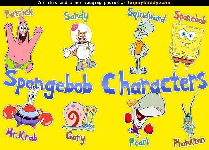 Spongebob Poster All Characters